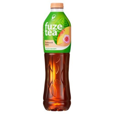 Üdítőital, szénsavmentes, 1,5 l, FUZETEA, barack-rózsa