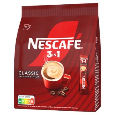 Instant kávé stick, 10x16,5 g, NESCAFÉ, 3in1 "Classic"