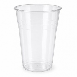 Műanyag pohár, 5 dl, 50 db, víztiszta