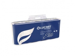 Toalettpapír, 4 rétegű, kistekercses, 10 tekercs, LUCART "Strong Elite", fehér
